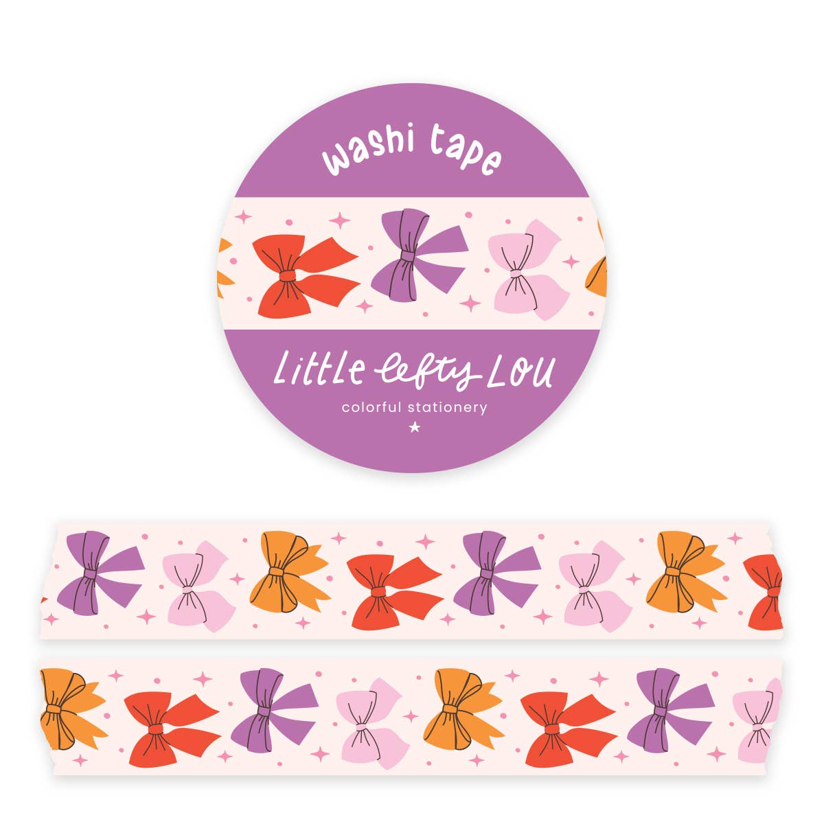 Washi Tape - Pastel Bows