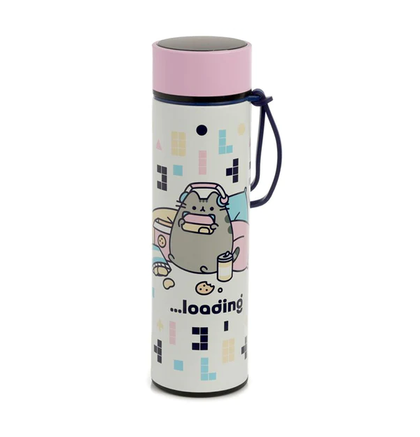 Drinkfles Pusheen Gamer (Thermofles RVS met thermometer)