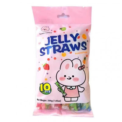 Jelly Straws Assorted Fruit Flavor - 10 pieces