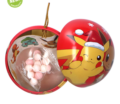 Pokémon Kerstballen met snoepjes - Set van 5