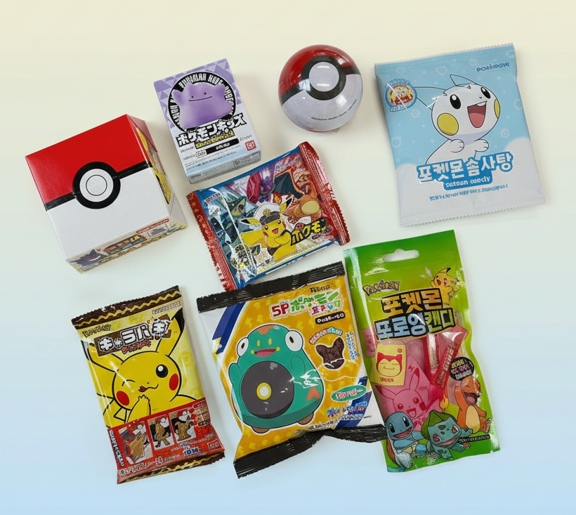 Pokémon Themed Japanse snackbox ⚡8 items