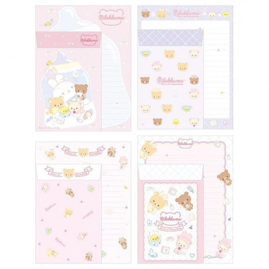 Briefpapierset - Rilakkuma Minna de Usausababy - Pink