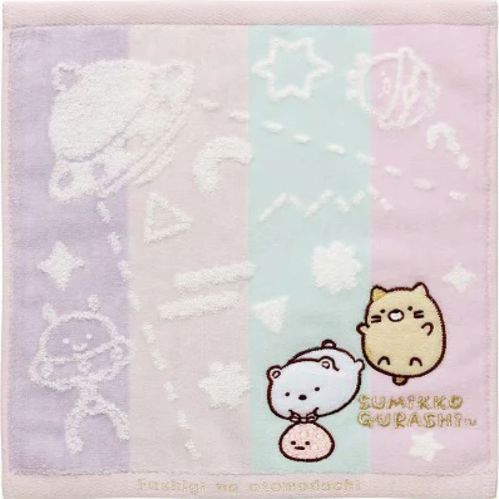 Mini Handdoekje 25 x 25 cm - Sumikko Gurashi - Mysterious Friends