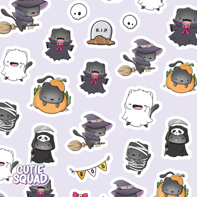 Stickervel - Spooky Cats - CutieSquad