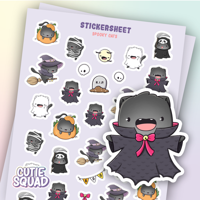 Stickervel - Spooky Cats - CutieSquad