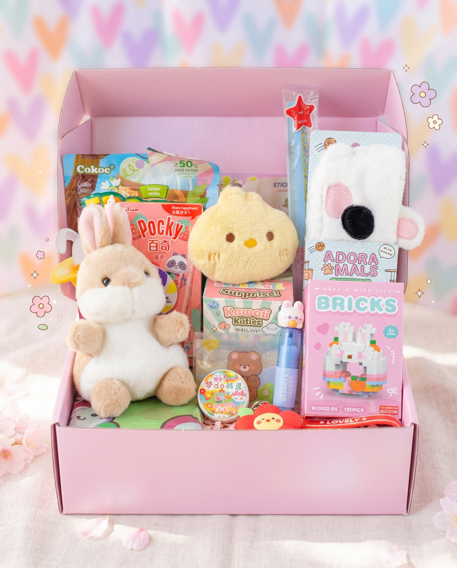 Kawaii Surprise Box Spring Edition 🐥🌸🥕- 45% voordeel (15 items)