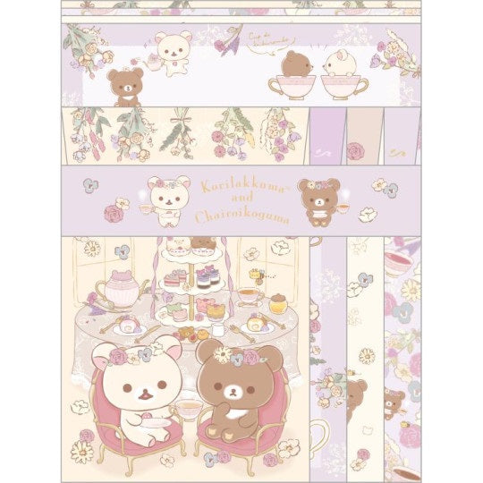 Briefpapierset - San-X Rilakkuma - Flower Tea Time