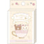 Memoblok klein Tea Bag Style in Box - San-X Rilakkuma - Flower Tea Time - Beige