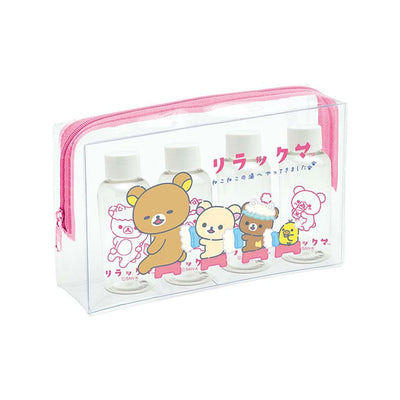 Rilakkuma Travel Bottle Pouch Set - Cat Public Bathhouse