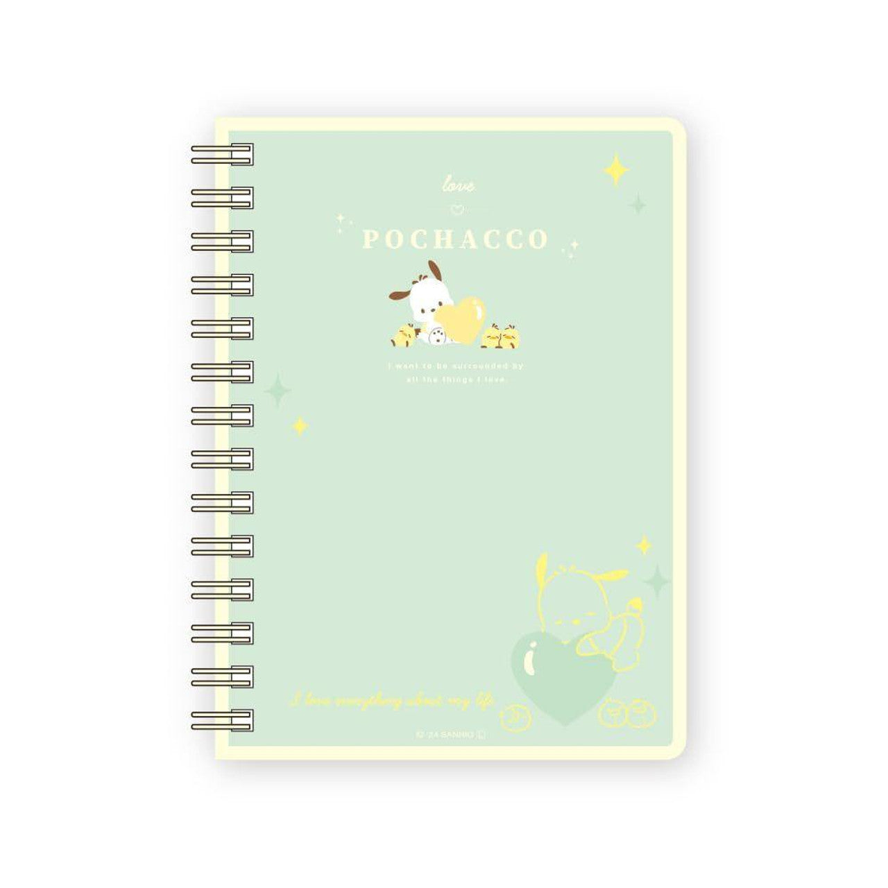 Sanrio Notebook A6 met Ringband - Pochacco - Heart