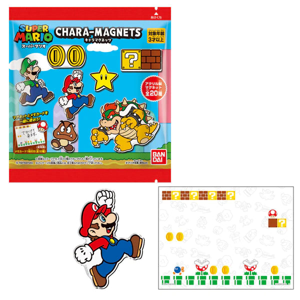 Blindbag Magnet et Memocard Set - Personnages Super Mario