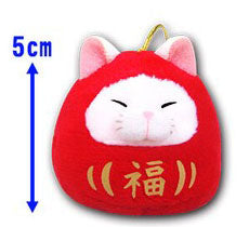Amuse Daruma Sasuke Plush red cat