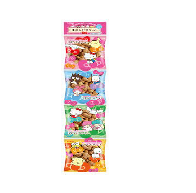 Sanrio Characters Ribbon Figured Biscuits - 4 - Pack