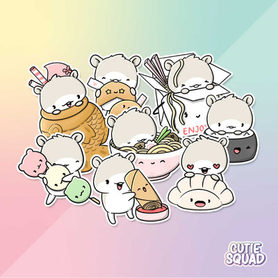 Stickerset - Asian Foodies - CutieSquad