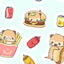 Stickervel - Junkfood Party - Cutiesquad