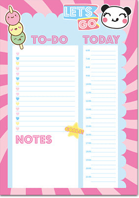 Kawaii Planner A5 Let's Go - To Do Today